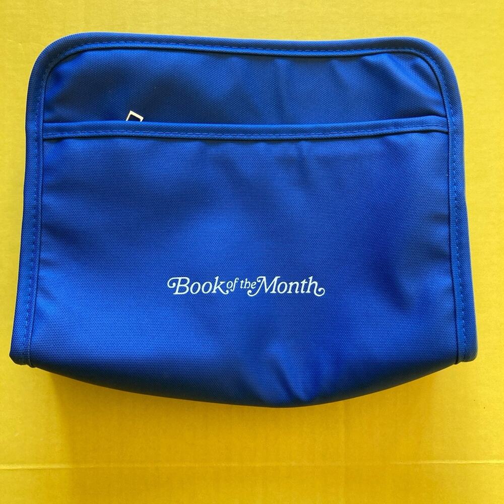 Book of the Month Blue Book Bag Pouch/ Book Protector Case - New